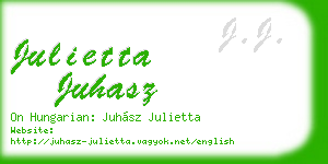 julietta juhasz business card